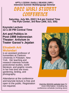 2022 WISLI STUDENT CONFERENCE Keynote Flyer
